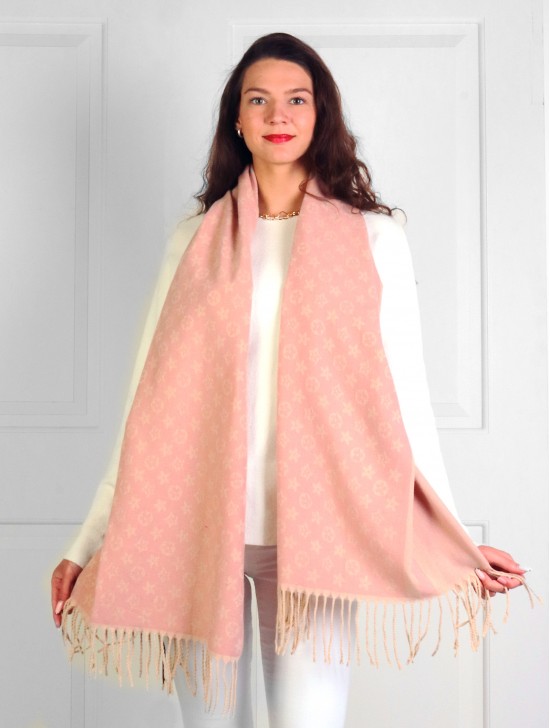 Cashmere Feeling Designer Scarf with Fringes